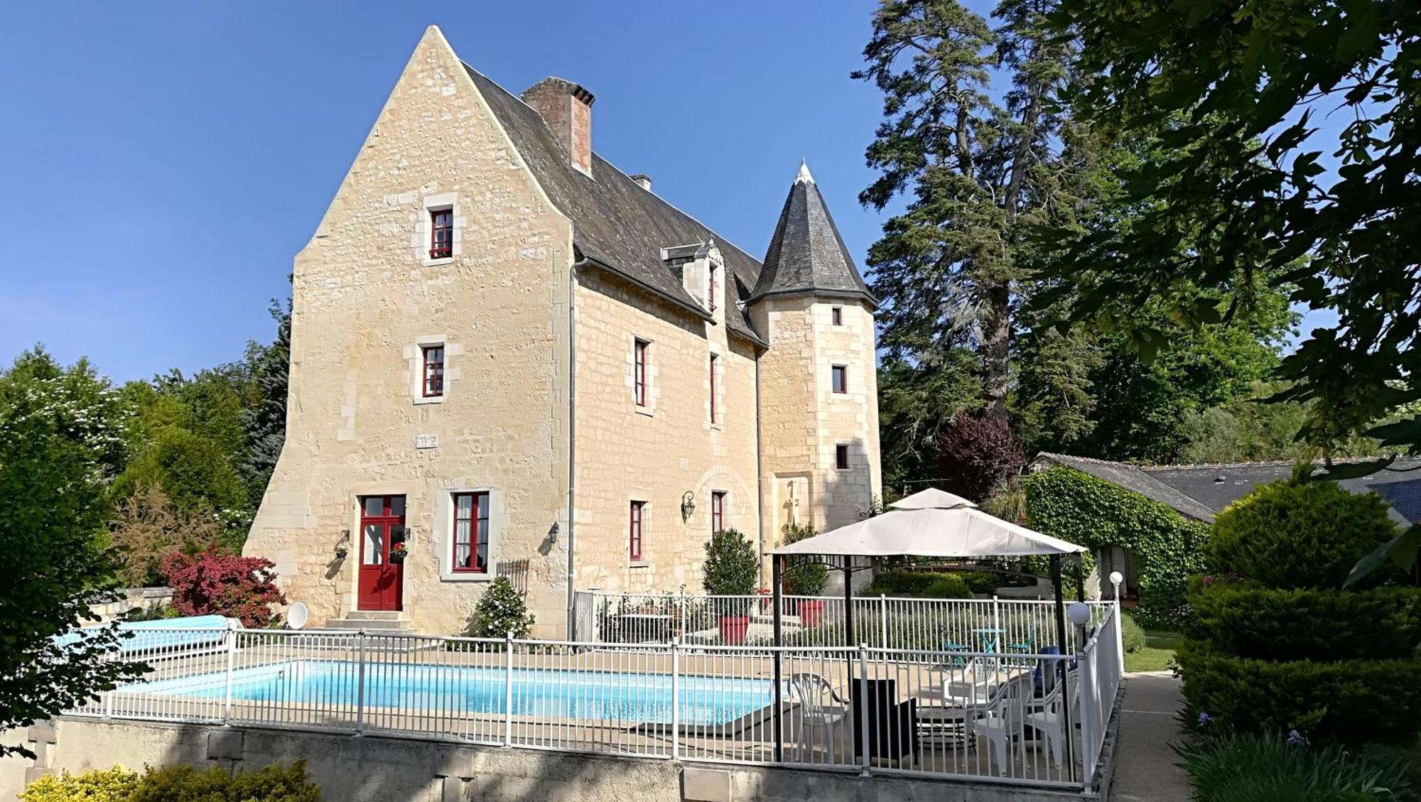 Chinon Manoir De L'Abbaye Panzió Seuilly Kültér fotó